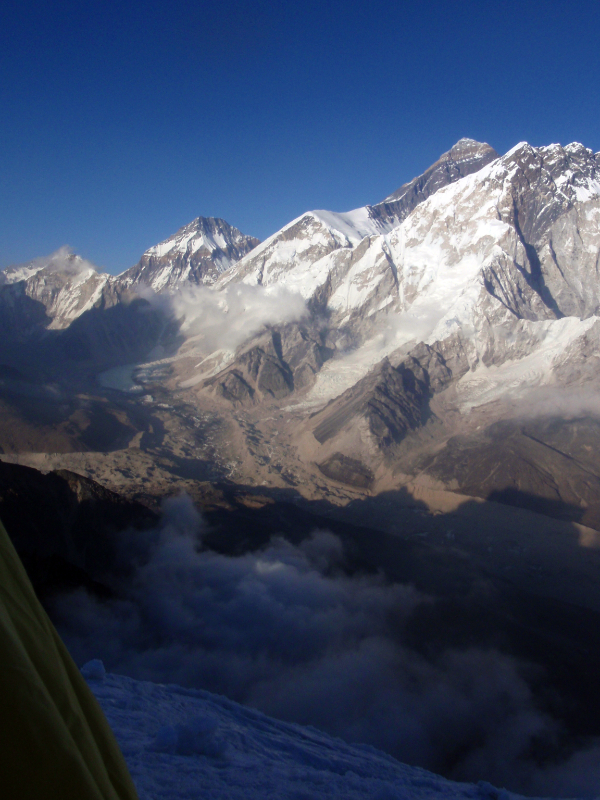 Everest and Khumb from Lobuche high camp